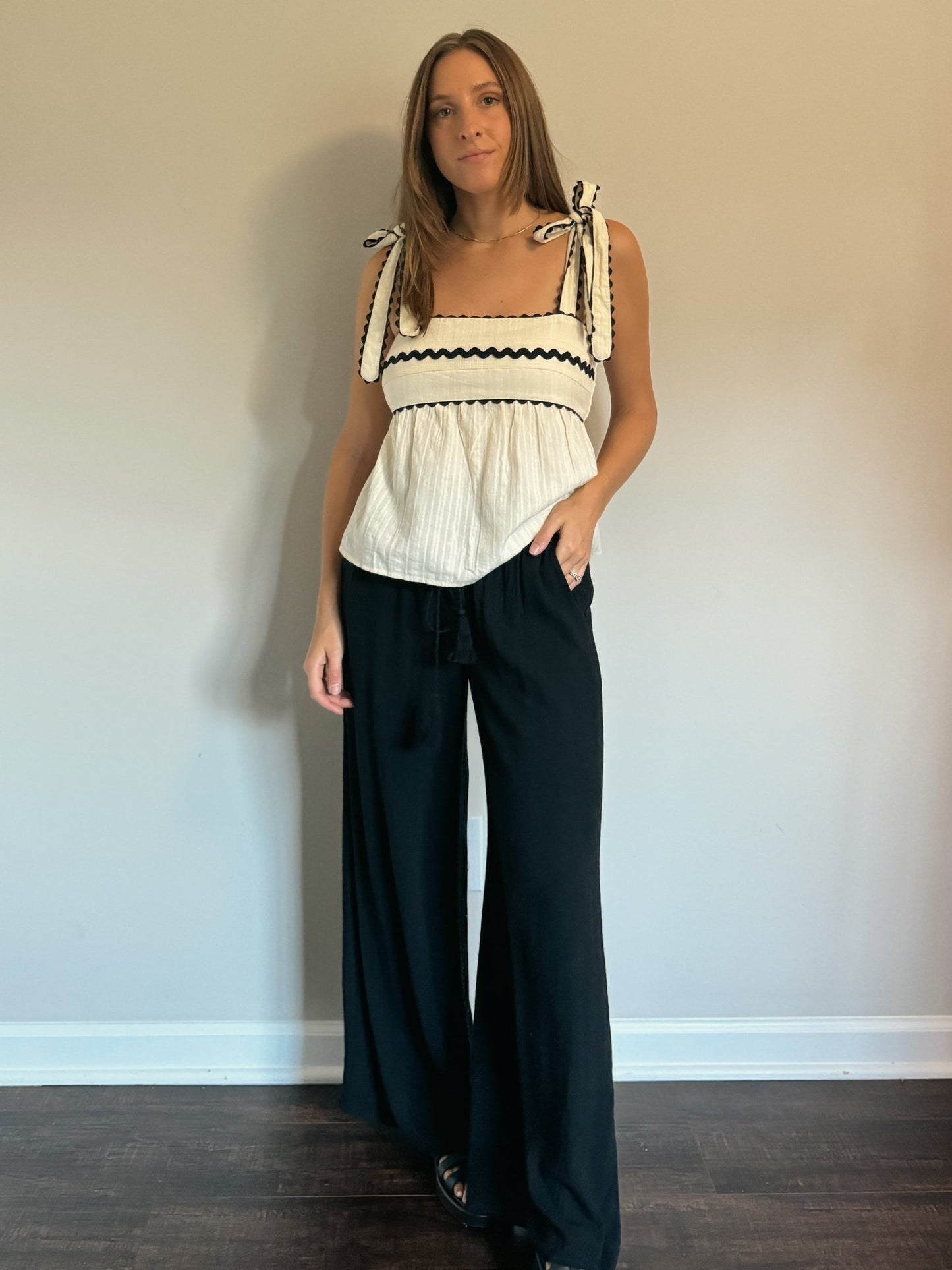 Black Linen Pants - Linen & Spritz