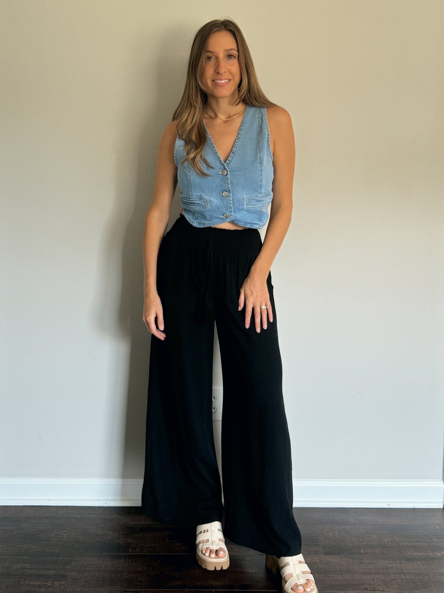 Black Linen Pants - Linen & Spritz